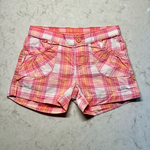BABY GAP/JUMPING BEANS, SET/2, GIRLS JUMPING BEANS, PINK PLAID SHORTS, SIZE 4. - Picture 6 of 8